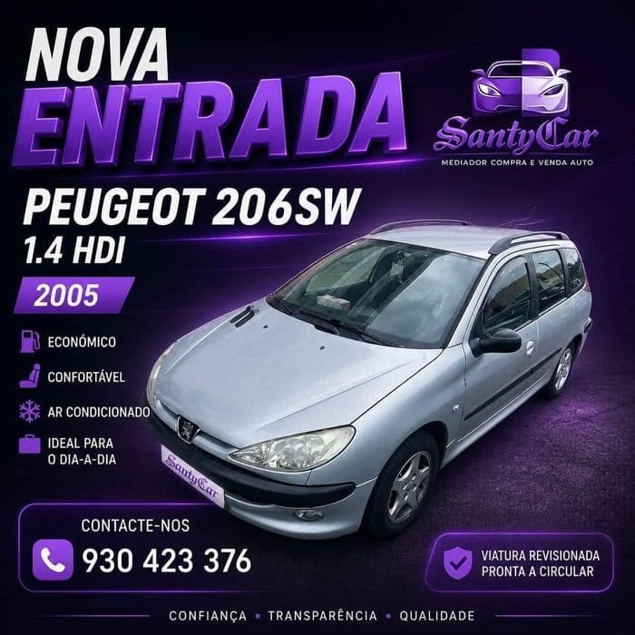 Peugeot 206 SW 1.4 HDI Gondomar (São Cosme), Valbom E Jovim