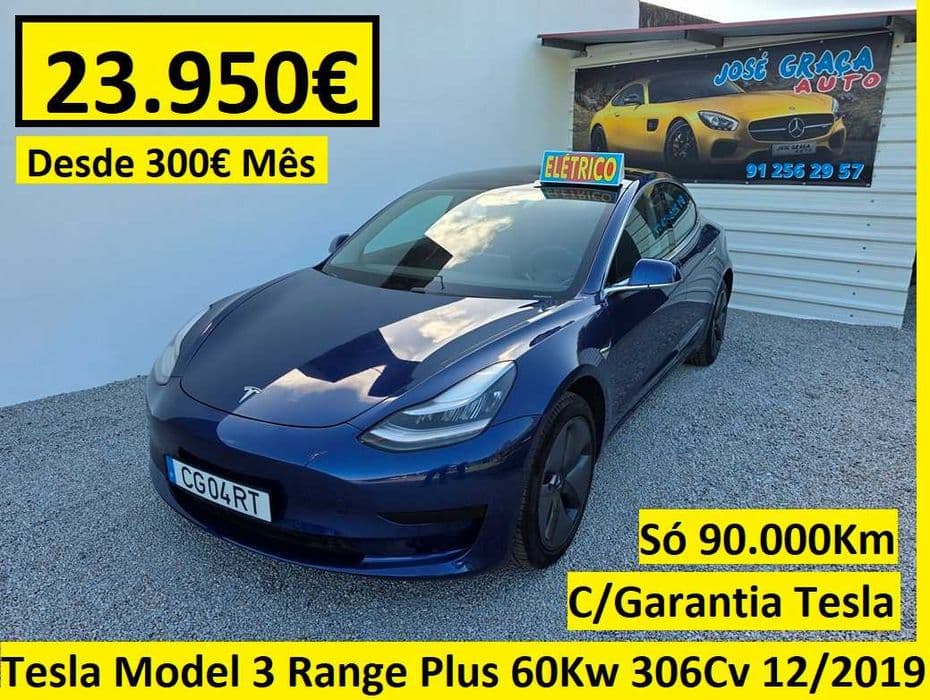 Tesla Model 3 Range Plus 60Kw 306Cv 90.000Km 12/