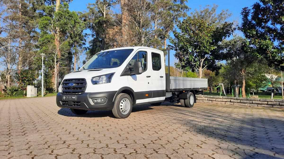 Ford Transit Chassis Cabine Dupla 7 Lugares 3.5T L5+ Tração Traseira Rodado Duplo 2.0 Tdci EcoBlue 170cv Euro 6.2 Trend Plus c/ Bola de Reboque