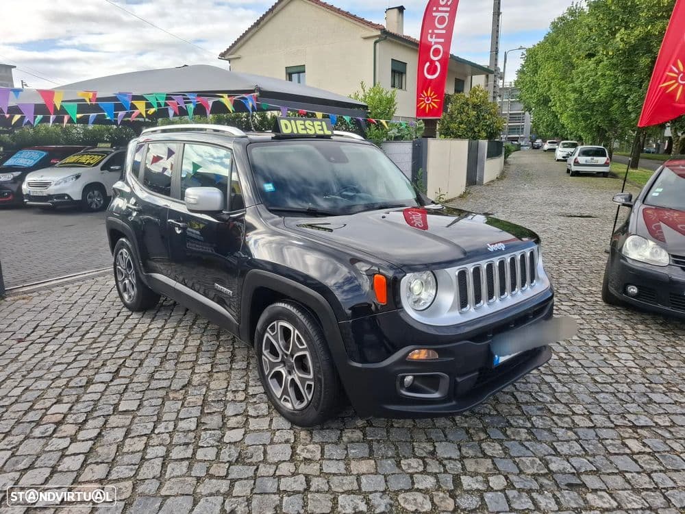 Jeep Renegade 1.6 diesel, 5 portas, 5 lugares.